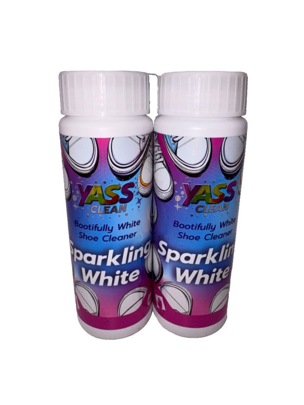 Yass Clean Bootifully White Shoe Cleaner 200ml  Remove Stains Trainer Cleaner 2x